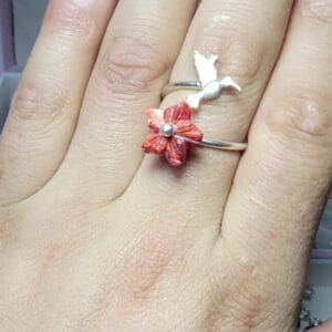 anillo espondilos naranja
