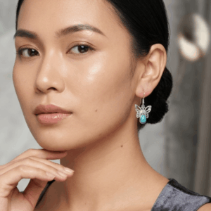 aretes con turquesa